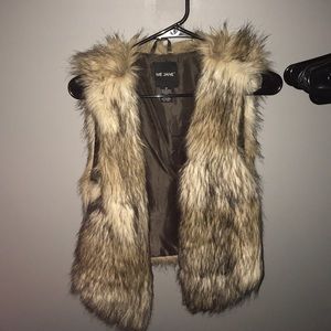 Faux fur vest